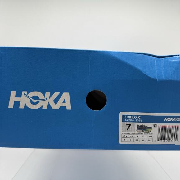 Brand New Hoka One One Cielo X1 Blue Green Evening Men’s Size 7 / Women’s Size 8 - Picture 9 of 9